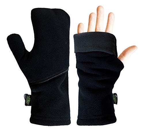 Turtle Gloves Heavyweight Convertible Running Mittens Provides Weather Protection