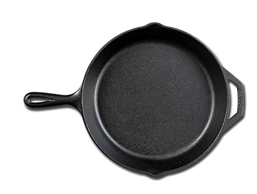 Lodge Wildlife Series-10.25 Cast Iron Skillet with Deer Scene, 10.25,  Black