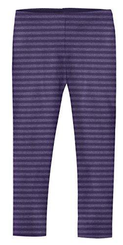 City Threads Girls' Leggings Cotton/Poly Blend for School Uniform Sports Coverage or Play Perfect for Sensitive Skin or SPD Sensory Friendly Clothing, Stripe Purple, 4t - United States of Made