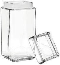 Load image into Gallery viewer, Anchor Hocking 2-Quart Stackable Jars with Glass Lids, Set of 4, Clear - - United States of Made
