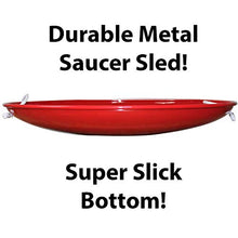 Load image into Gallery viewer, Flexible Flyer Metal Snow Disc Saucer Sled. Steel Sand Slider
