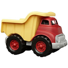 Load image into Gallery viewer, Green Toys Dump Truck in Yellow and Red - BPA Free, Phthalates Free Play Toys for Gross Motor, Fine Motor Skill Development. Pretend Play , Red/Yellow
