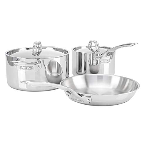 Viking 3-Ply Stainless Steel Cookware Set, 5 Piece