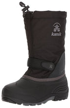 Load image into Gallery viewer, Kamik Girl&#39;s Waterbug5 Snow Boot, Black/Charcoal, 2 Medium US Little Kid
