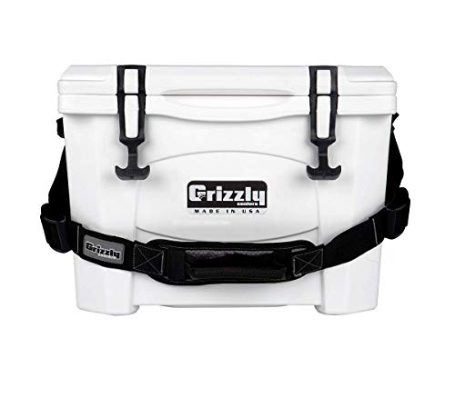 Grizzly 15 Cooler, White, G15, 15 QT