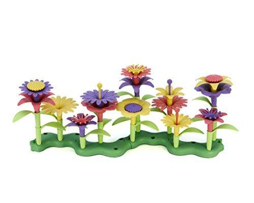 Green Toys Build-a-Bouquet Floral Arrangement Playset - BPA Free, Phthalates Free, Creative Play Toys for Gross Motors, Fine Motor Skill Development. Toys and Games - United States of Made