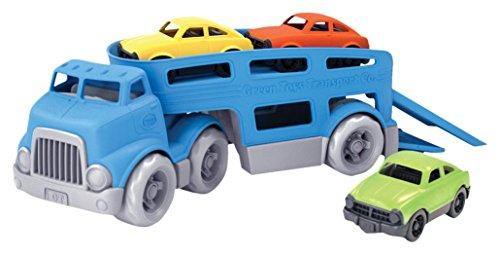 Green Toys Car Carrier Vehicle Set Toy, Blue, Standard - United States of Made