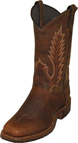 Abilene Men's Boot Pioneer Western Square Toe Brown 11 D(M) US - United States of Made