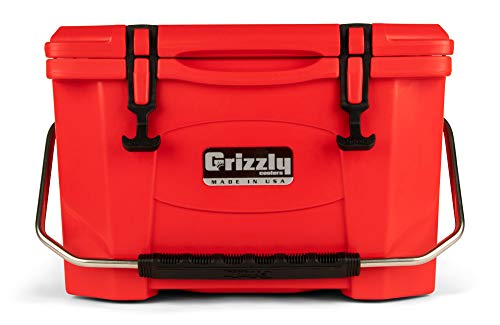Grizzly 20 Cooler, Red, G20, 20 QT