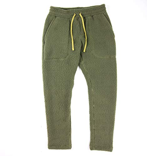 Fayettechill “Wailer” Men’s Fleece Sweatpants | Double Sided Solid Shearling Hiking Pants