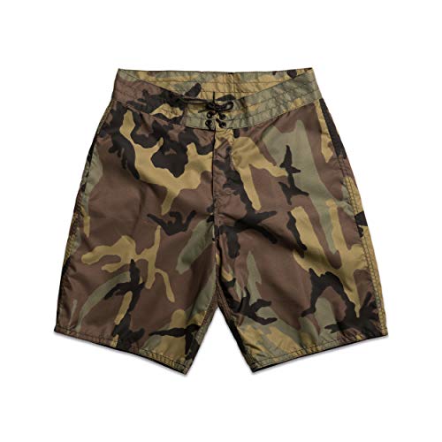 Birdwell Men's 312 Nylon Board Shorts, Long Length (Camouflage, 30)