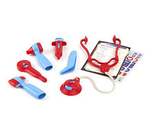Load image into Gallery viewer, Green Toys Doctor&#39;s Kit, Red/Blue - 9 Piece Pretend Play, Motor Skills, Language &amp; Communication Kids Role Play Toy. No BPA, phthalates, PVC. Dishwasher Safe, Recycled Plastic, Made in USA.
