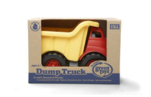 Load image into Gallery viewer, Green Toys Dump Truck in Yellow and Red - BPA Free, Phthalates Free Play Toys for Gross Motor, Fine Motor Skill Development. Pretend Play , Red/Yellow
