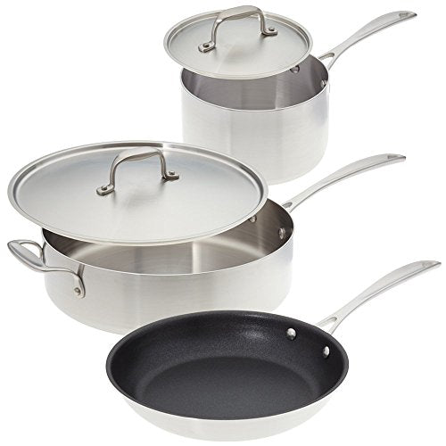 American Kitchen Cookware - 5 piece Stainless Steel Cookware Set