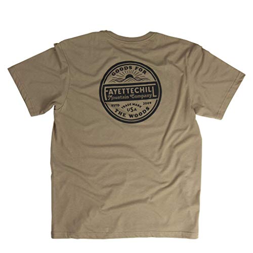 “Outland Badge” Short Sleeve Outdoor Tee, Unisex Hiking Shirt, Made in USA