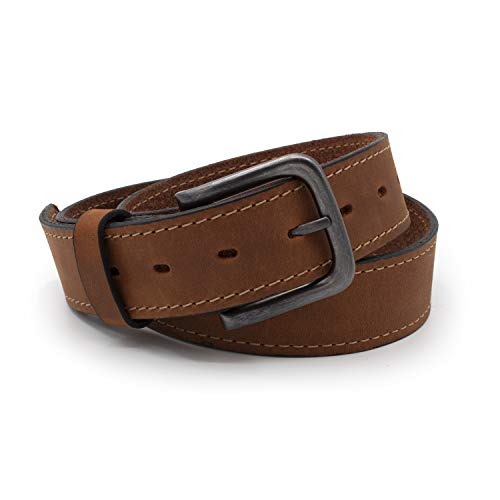 The Outrider Belt | Brown Full Grain Leather Belt | Made in USA | Size 40