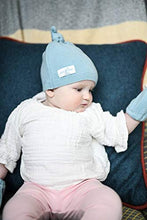 Load image into Gallery viewer, Jack &amp; Mary Designs Handmade Cashmere Baby Infant Beanie Hat Knotted Cap Mittens Set Cream
