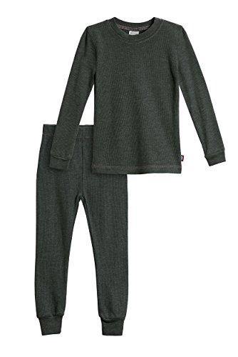 City Threads Girls Thermal Underwear Set Long John, Soft Breathable Cotton Base Layer - Made in USA - United States of Made