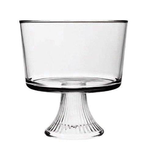 Anchor Hocking Monaco Footed Trifle Bowl with Stand, Crystal, Set of 1 - United States of Made