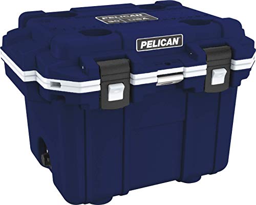Pelican 30QT Elite Cooler (Navy Blue/White)