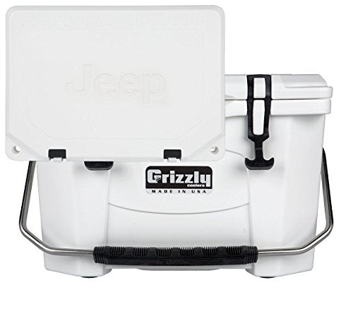 Grizzly 20 Jeep Edition Cooler, White, 20 QT
