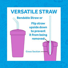 Load image into Gallery viewer, Re-Play Made in USA 3pk - 10 oz. Straw Cups with Reversible Straw | BPA Free Eco-Friendly Recycled Milk Jugs - Virtually Indestructible | Aqua, Sky Blue, Navy | (True Blue)
