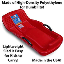 Load image into Gallery viewer, Flexible Flyer Winter Heat Snow Sled. Plastic Sno Slider Bobsled, 38 x 18 x 7 inches

