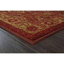 Load image into Gallery viewer, Maples Rugs Georgina Traditional Area Rugs for Living Room &amp; Bedroom [Made in USA], 5 x 7, Red/Gold - United States of Made
