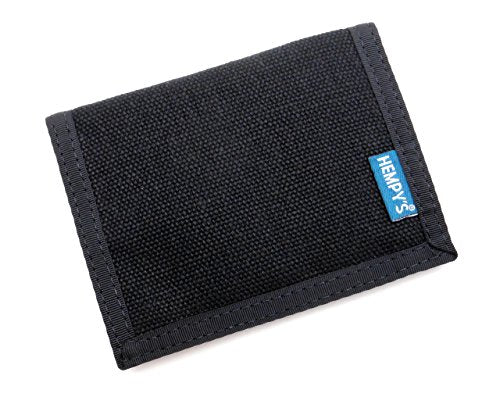 Hempy's Hemp Bi-fold Wallet – Black – One Size