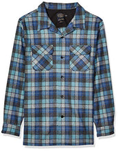 Load image into Gallery viewer, Pendleton Men&#39;s Long Sleeve Fitted Board Wool Shirt, Blue/Green Original Surf Plaid, XL
