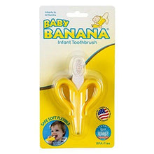 Load image into Gallery viewer, Baby Banana - Yellow Banana Toothbrush, Training Teether Tooth Brush for Infant, Baby, and Toddler - United States of Made

