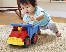 Load image into Gallery viewer, Green Toys Disney Baby Exclusive Mickey Mouse Dump Truck, Red/Blue - Pretend Play, Motor Skills, Kids Toy Vehicle. No BPA, phthalates, PVC. Dishwasher Safe, Recycled Plastic, Made in USA.
