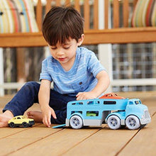 Load image into Gallery viewer, Green Toys Car Carrier Vehicle Set Toy, Blue, Standard - United States of Made
