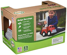 Load image into Gallery viewer, Green Toys Fire Truck, Red 4C - Pretend Play, Motor Skills, Kids Toy Vehicle. No BPA, phthalates, PVC. Dishwasher Safe, Recycled Plastic, Made in USA.
