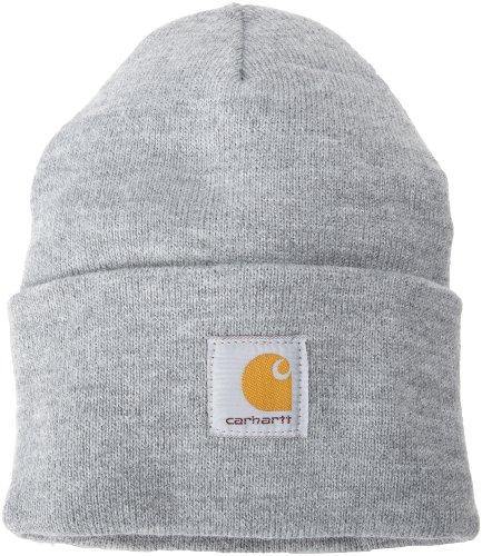 Carhartt Men's Acrylic Watch Hat A18, Heather Grey, One Size - United States of Made