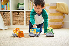 Load image into Gallery viewer, Green Toys Construction Vehicle Set, 3-Pack - Pretend Play, Motor Skills, Kids Toy Vehicles. No BPA, phthalates, PVC. Dishwasher Safe, Recycled Plastic, Made in USA.
