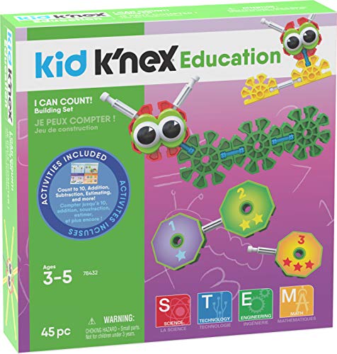 K'NEX Kid I Can count! Ages 3 5 Preschool Education Toy Building Sets (45 Piece) (Amazon Exclusive)