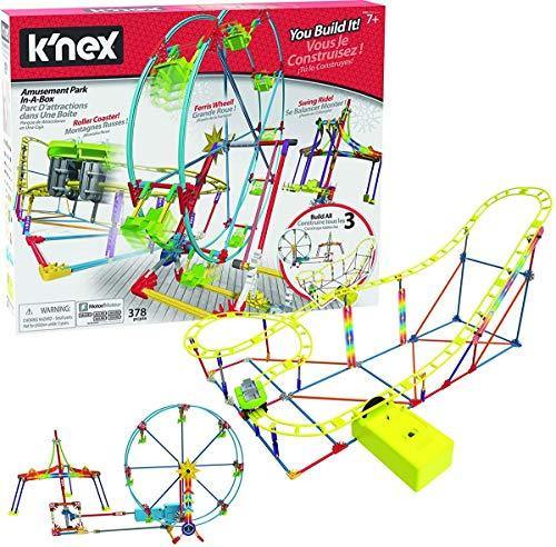 K'NEX Amusement Park in-A-Box - 378 Parts - Motorized Amusement Rides - Ages 7 & Up - United States of Made