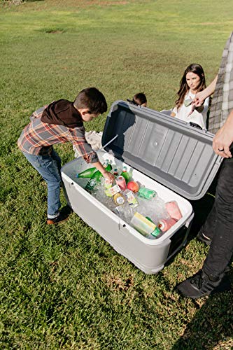 Igloo White 120-Quart Insulated Chest Cooler in the Portable