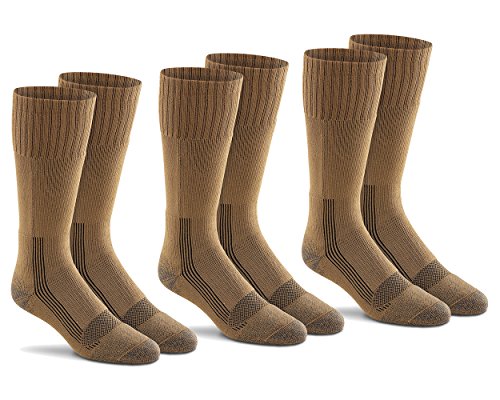 Fox River Mills 3 Pack Tactical Boot Lightweight Sock (Coyote Brown, X-Large)