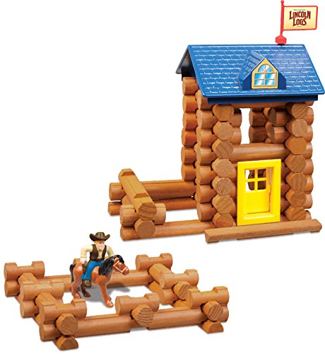 LINCOLN LOGS Fun on the Farm - Real Wood Logs - 102 parts - Ages 3 and up 