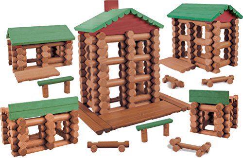 LINCOLN LOGS Fun on the Farm - Real Wood Logs - 102 parts - Ages 3 and up 