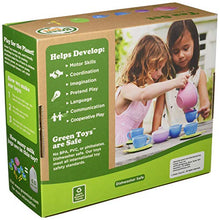 Load image into Gallery viewer, Green Toys Tea Set, Pink 4C - 17 Piece Pretend Play, Motor Skills, Language &amp; Communication Kids Role Play Toy. No BPA, phthalates, PVC. Dishwasher Safe, Recycled Plastic, Made in USA.
