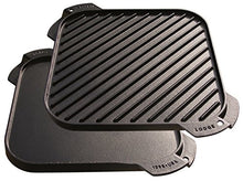 Load image into Gallery viewer, Lodge LSRG3 Cast Iron Single-Burner Reversible Grill/Griddle, 10.5-inch
