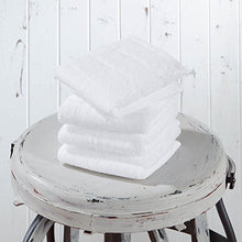 Load image into Gallery viewer, Made Here by 1888 Mills Luxury 4-Pack Washcloth Set Supporting Cotton Made in Africa - White
