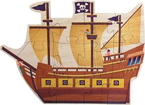 Pirate Ship Shaped Puzzle - Made in USA - United States of Made
