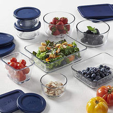 Load image into Gallery viewer, Anchor Hocking Snug Fit Food Storage, 16 Piece Set, Navy - United States of Made
