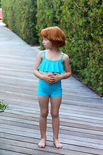 Load image into Gallery viewer, City Threads Girls&#39; Flounce Bikini Top UPF50+ Sun Protection Toddler Bathing Suit Rash Guard for Beach Pool Swimwear, Black, 14

