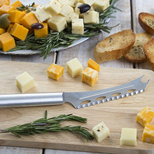 Load image into Gallery viewer, Rada Cutlery Cheese Knife – Stainless Steel Serrated Edge With Aluminum Handle, Made in the USA, 9-5/8
