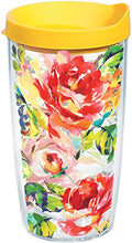 Load image into Gallery viewer, Tervis Fiesta - Floral Bouquet Tumbler with Wrap and Yellow Lid 16oz, Clear
